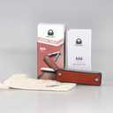 2 x ROXON M4 10 in 1 Mini MultiTool Leather Handle Portable Nail Clipper, Utility Tool, Knife With Safety Lock, Scissors, File, Bottle Opener, Screwdriver, Personal Care Gadgets A Gift for All