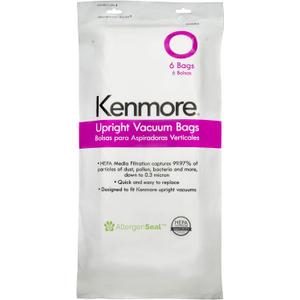 Kenmore 53294 Style O HEPA Cloth Vacuum Bags for Kenmore Upright Vacuum Cleaners 6 Pack