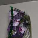 FagusHome 32 Inch Artificial Phalaenopsis Flowers 6 Pcs Artificial Orchid Flowers Stem Plants for Home Dcor (Dark Purple)