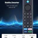 Voice Remote Control for AMZ TV Omni/Omni QLED/4-Series Smart/TV Cube (3rd Gen), Replacement Remote with 4 Shortcut Netflix, Prime Video, Disney+, hulu