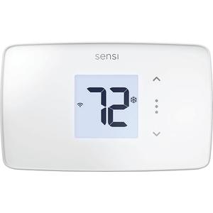 Sensi Lite Smart Thermostat, Programmable, WiFi, Easy DIY, Works With Alexa, ENERGY STAR Certified, ST25W, Most Systems C-Wire Not Required, C-Wire needed with Heat/Cool Only & Heat Pump System -White