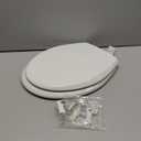 Bemis 1500EC 390 Lift-Off Wood Elongated Toilet Seat, Cotton White (Pack of 1)