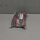 TASHEHE Women's Colorful String Bikini Set Sexy Triangle Two Piece Neon Bikini Swimsuit Color Block Halter Bathing Suit (Large, 424 / Black)