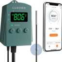WiFi Digital Heat Mat Thermostat Controller, 32-113F with Heating Cooling Mode, 365 Day Data Export, 1200W, High/Low Temp Alerts, Plug & Play for Reptile Seedling Brewing Breeding Greenhouse