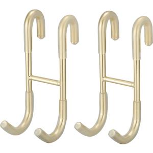 BWE 2 Pack Shower Door Hooks,304 Stainless Steel Over Door Hooks, Towel Hooks for Bathroom Frameless Glass Shower Door 0.47"(12mm), Drilling-Free Hanger Shower Hooks, Brushed Gold BWE 2 Pack Shower Door Hooks,304 Stainless Steel Over Door Hooks, Towel Hooks for Bathroom Frameless Glass Shower Door 0.47"(12mm), Drilling-Free Hanger Shower Hooks, Brushed Gold