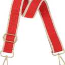 PATIKIL Purse Strap, Adjustable Crossbody Bag Straps Wide Shoulder Strap Universal Replacement Shoulder Bag Belt for Women's Handbags Canvas Satchels Bag Backpack, Red