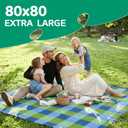 Waterproof Picnic Blanket Beach Outdoor Camping Mat Extra Large Foldable Cute Big Travel Essential Accessories Gift Park Patio Lawn Garden Grass Ground Play Music Festival Concert Must Have, 80''*80''
