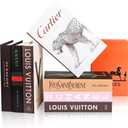 8 Pcs Decorative Faux Books for Home Decor Modern Fake Books for Coffee Table, Bookshelf & Bedroom, Stacked Book Set for Aesthetic Decor