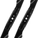 942-04244A 46" Mower Blades for Cub Cadet XT1 LT46 XT2 LX46 ZT1 46 KH RTZ46 L46 LTX1045 LTX1046 Troy-Bilt Super Bronco Mustang 46 inch Zero Turn Lawn Tractor, High Lift, 6 Point Star, 2 Pack Black
