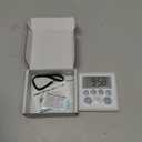 Digital Timer Waterproof Shower Timer Shower Clock Bathroom Kitchen Timer with Strong Magnet and Large LCD Display (Waterproof 7 Key)