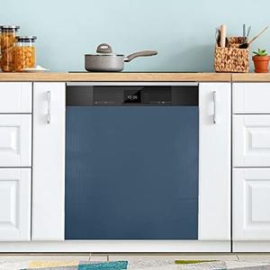 Navy Blue Dishwasher Magnet Cover Magnetic Sticker Dish Washer Door Panel Cover Fridge Kitchen Appliance Magnet Decal Sheet Decor 23x26 inch