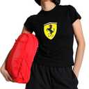 PUMA Women's Scuderia Ferrari Graphic Babydoll T-Shirt, Puma Black SS25, X-Large
