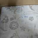 Smiry Floral Area Rug, 9x12 Feet Vintage Print Pattern, Machine Washable Non-Slip Floor Carpet, Low Pile Throw Rugs for Living Room, Bedroom, Dining Room, Laundry Indoor Home Decor, Beige