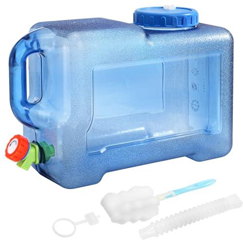 ZOOFOX 3.17 Gallon Water Jug with Spigot, BPA Free Water Container, No Leakage Portable Emergency Water Tank for Outdoor Hiking Camping Picnic Supplies