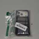 Compatible with Magsafe 2 in 1 Detachable iPhone 17 Pro Wallet Case with Card Holder, Women Men 3 Credit Card Slots Magnetic PU Leather RFID Blocking Flip Kickstand, for Apple 17 Pro, Black