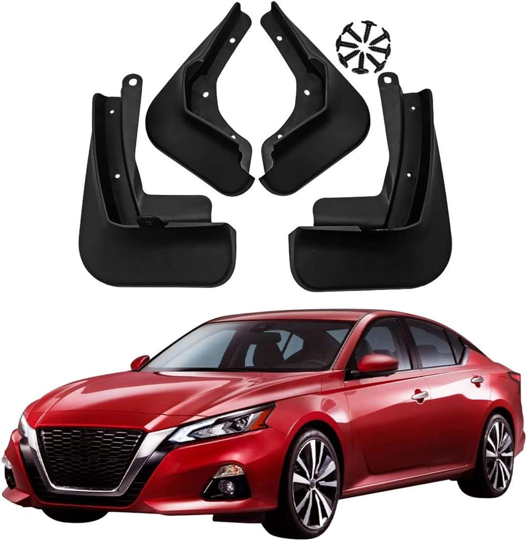 Car Mud Splash Guards Mud Flaps Fender Kit for Nissan Altima 2019 2020 2021 2022 2023 2024 Mudguard Automotive Accessories Front and Rear 4-PC Set