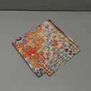 Outdoor Waterproof Pillow Covers 16X16 Inch Set of 2 - Bohemian Vintage Carpet Pattern Orange Blue Ethnic Design Decorative Farmhouse for Couch Garden Balcony