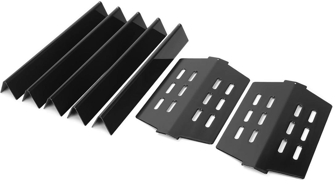 Genesis 300 flavorizer bars 17.5"& Heat Deflectors for Weber 7620 7621 7622