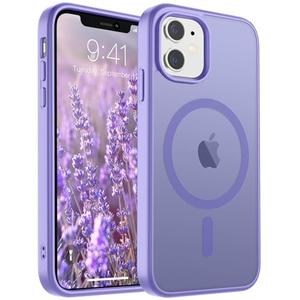 SUPFINE Magnetic for iPhone 11 Phone Case(Compatible with MagSafe)(Military Grade Drop Protection) Slim Translucent Matte Shockproof with Anti-Fingerprint Phone Case, Purple