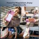 MOCCA Design for iPhone 17 Case, Compatible with Magsafe [Premium Invisible Magnetic Ring Stand] [Military Drop Protection] Full Camera Guard Translucent Matte Slim Phone Cover 6.3",Lavender Purple