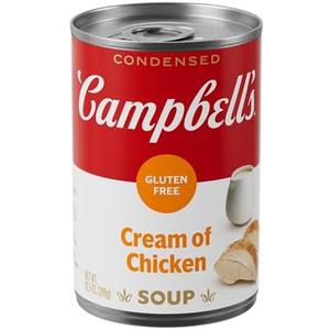 Campbell's Condensed Gluten Free Cream of Chicken Soup, 10.5 oz Can 12 Pack, Best By: JUL 23 2027