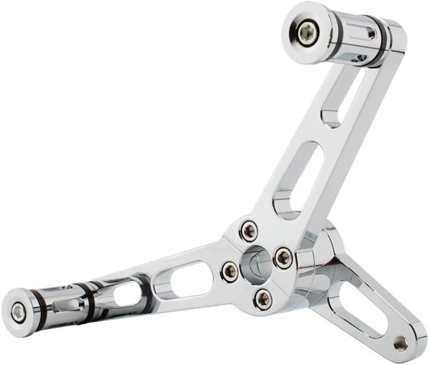 Motorcycle Heel Toe Gear Shift Lever + Shift Peg for Harley Sportster 1200 883 XL XL1200 XL883 2004-2018 Aluminum Forward-Controls Shifter Lever(Chrome)