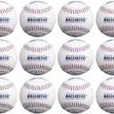 Baden Ballistic Leather Pitching Machine Baseballs | Durable Leather Construction for Consistent Performance, 11-Pack