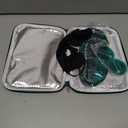 Medi Grade Cooling Gel Eye Mask for Puffy Eyes  Reusable Gel Eye Mask and Cooling Eye Pads with Thermo-Bag for Dark Circles and Morning/Night Skincare Routine  Reversible Cold Eye Mask (Blue)