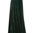 Unisex Hooded Cape Long Velvet Cloak with Hood Halloween Christmas Cosplay Costumes 63inch A001GXL Green (XL)