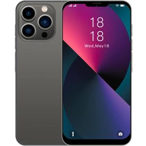 6.7Inch Unlocked Cell Phone IP14pro 2GB +16GB/SD128 GB Straight Talk and Dual Sim Boost Smart Phones for Android10.1 (black)