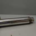 Upower 2.5 Inch Inlet Exhaust Muffler 2 1/2" Resonator Muffler 3.5" Round 18" Body Length 22" Overall Length Stainless Moderate Sound Universal Exhaust Resonator