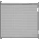 Retractable Baby Gate for Stairs & Doorways, 55" Wide x 33.6" Tall Easy Installation Mesh Dog Gate for Indoor & Outdoor Use,Pet and Dog Safety Gate for Hallways(Grey)