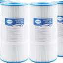 PCC60 Pool Filter Cartridge Replaces Pentair CCP240, Compatible with Unicel C-7469, Pleatco PCC60, Filbur FC-1975, 178569,R173572, 4 X 60 sq.ft. L X OD:14 1/8"x7", 4 Pack