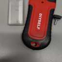 DIYSELF 1 Pack Razor Blade Scraper with 15 Extra Blades, Scraper Tool for Cleaning Window, Paint, Cooktop, Oven, Glass Stove Top Scraper, Razor Scraper with Buit-In Blade Storage (Red)