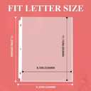 1200 Pack Sheet Protectors 8.5 x 11 inch Clear Page Protectors for 3 Ring Binder, Plastic Sleeves for Papers, Document