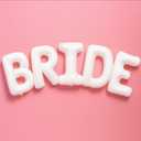 KatchOn, Giant Bride Balloons White - 40 Inch | Bachelorette Party Decorations | White Bride Balloon for Bridal Shower Decorations | Bridal Shower Balloon | Bachelorette Balloons