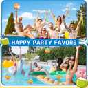 Tanlade 36 Pcs Beach Pool Party Favors Water Guns Bulk 4.72/6/12 Inches Inflatable Rainbow Beach Balls Water Squirters for Kids Summer Theme Party Favor Pool Toys(4.72)