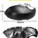 Moonlinks 1PC Mirror Lower Cover Compatible with Honda Civic 11th 2022 2023 2024 2025, Left Driver Side Civic Mirror Bottom Cover Cap Without Turn Signal Type Replaces for 76255-T20-A01