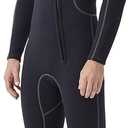 Hevto Wetsuits Men 3mm Neoprene Diving Suits Surfing Swimming Long Sleeve Keep Warm Back Zip for Water Sports