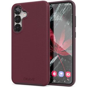 Crave Compatible with Samsung Galaxy S25 Plus Case, Shockproof Protection Dual Layer Case for Samsung Galaxy S25 Plus (6.7 inch) - Berry