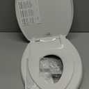 Little2Big Toilet Seat with Built-In Toddler Potty Training Seat, Slow Close, Easy to Install, Made in USA, ELONGATED, White
