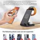 Wireless Charger for Samsung, 3 in 1 Wireless Charging Station for Samsung Galaxy Watch 8 7 6 5 4 3 Pro Classic Galaxy Buds 3/2 Pro,Charger for Samsung Galaxy S25 Ultra/S25/S24/S23/S22/S21/Note20