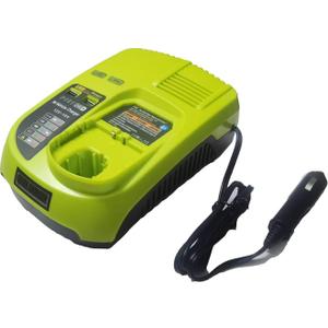 Compaitble with Ryobi P131 One+ Portable Dual Chemistry Lithium Ion or NiCad Vehicle Charger,Car Battery Charger, for Battery P107 P102 P108 P122 P161 P190 P191 P192 P100 P103 P104 P105 P106
