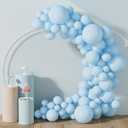 DECOCKRAT LightBlue Latex Balloons Kit - 110PCS Party Balloons, 12'' Helium Balloon Set with Ribbon, Perfect for DIY, Birthday, Baby Shower, Wedding, Anniversary & Holiday Decoration 2 Pack