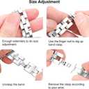 fastgo Silver Compatible with Apple Watch Band for Women 44mm 45mm 49mm Ultra 40mm 41mm 38mm, Cool Chains Metal bracelet Stainless Steel Wristband for IWatch SE Series 9 8 7 6 5 4 3 2 1