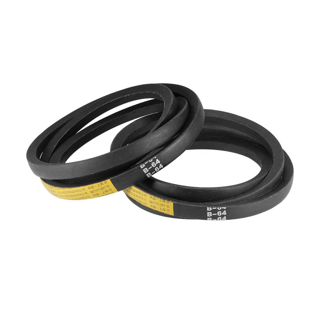 uxcell B64 V-Belts 64" Pitch Length, B-Section Rubber Drive Belt 2pcs