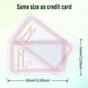 10pcs NFC Tags Clear NFC Cards NFC 215 Cards Rewritable Ntag 215 NFC Tags Transparent NFC Chip Blank NFC Tag NFC Wifi Tag，Compatible with Amiibo and TagMo for All Phone NFC Enabled
