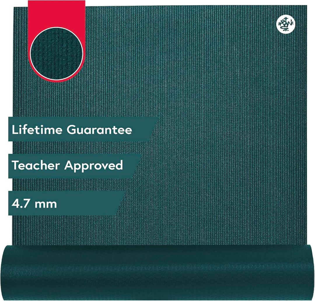 Manduka Prolite Yoga and Pilates Mat 4.7mm Thick, Non-Slip, Non-Toxic, Eco-Friendly, Long. Made with Dense Cushioning for Stability and Support