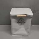 Laundry Detergent Powder Container Dispenser Holder for Laundry Room Organization. Metal Laundry Soap Dispenser with Scoop and Lid. Modern Farmhouse Laundry Room Decor and Accessories (Cream)