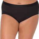Hanes Women's Just My Size Comfort, Period. Brief Period Underwear, Super Leaks, 2-pack 4XL